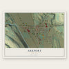 Arkport, New York map print, the full design