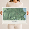 Au Sable, New York map print, 12" x 18" Archival Matte Print mockup