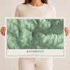 Bainbridge, New York map print, 12" x 18" Archival Matte Print mockup