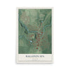 Ballston Spa, New York map print, 12" x 18" Archival Matte Print mockup