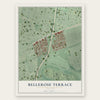 Bellerose Terrace, New York map print, the full design