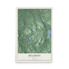 Bellmont, New York map print, 12" x 18" Archival Matte Print mockup