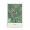 Belmont, New York map print, 12" x 18" Archival Matte Print mockup