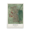 Bethpage, New York map print, 12" x 18" Archival Matte Print mockup