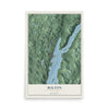 Bolton, New York map print, 12" x 18" Archival Matte Print mockup