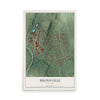 Bronxville, New York map print, 12" x 18" Archival Matte Print mockup