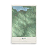 Busti, New York map print, 12" x 18" Archival Matte Print mockup