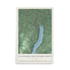 Canandaigua Town (Ontario County), New York map print, 12" x 18" Archival Matte Print mockup