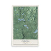 Caroga, New York map print, 12" x 18" Archival Matte Print mockup
