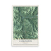 Carrollton, New York map print, 12" x 18" Archival Matte Print mockup