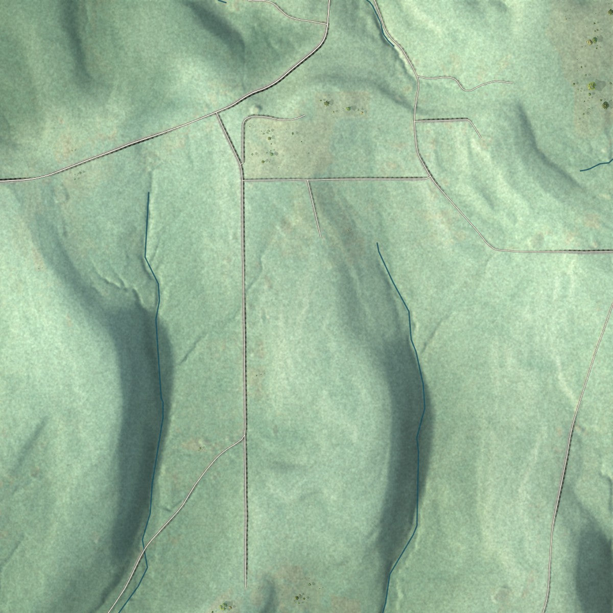 Close-up 1 of the Cayuta, New York map artwork
