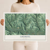 Chemung, New York map print, 12" x 18" Archival Matte Print mockup