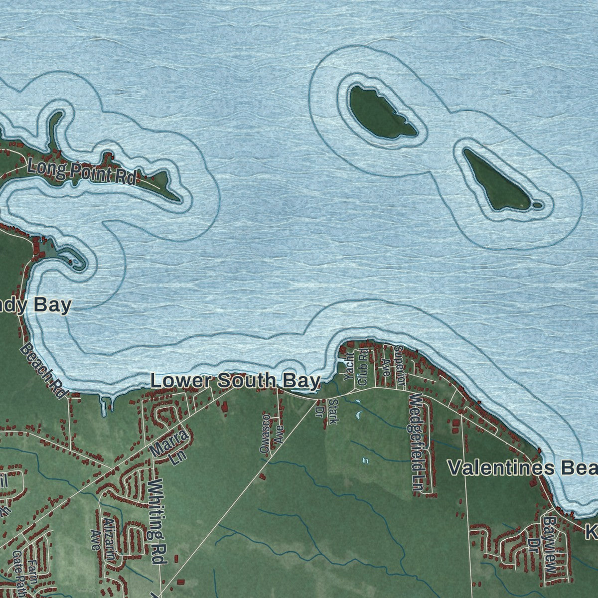 Close-up 2 of the Cicero, New York map artwork