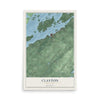 Clayton, New York map print, 12" x 18" Archival Matte Print mockup