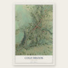 Cold Brook, New York map print, the full design