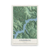 Coldspring, New York map print, 12" x 18" Archival Matte Print mockup