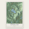 Copake Lake, New York map print, the full design