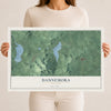 Dannemora, New York map print, 12" x 18" Archival Matte Print mockup