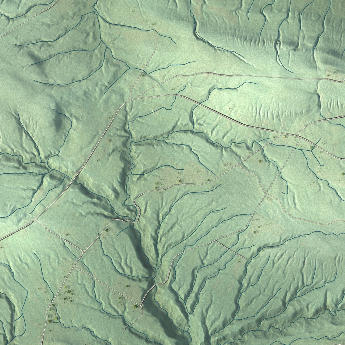 Close-up 2 of the Deerfield, New York map artwork