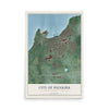 Map of the City of Dunkirk, Chautauqua County, New York, 12 x 18 inch unframed archival matte print