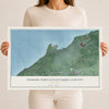 Dunkirk Town (Chautauqua County), New York map print, 12" x 18" Archival Matte Print mockup