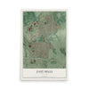 East Hills, New York map print, 12" x 18" Archival Matte Print mockup