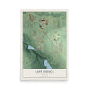 East Ithaca, New York map print, 12" x 18" Archival Matte Print mockup