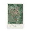 East Rochester, New York map print, 12" x 18" Archival Matte Print mockup