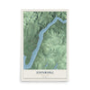 Edinburg, New York map print, 12" x 18" Archival Matte Print mockup