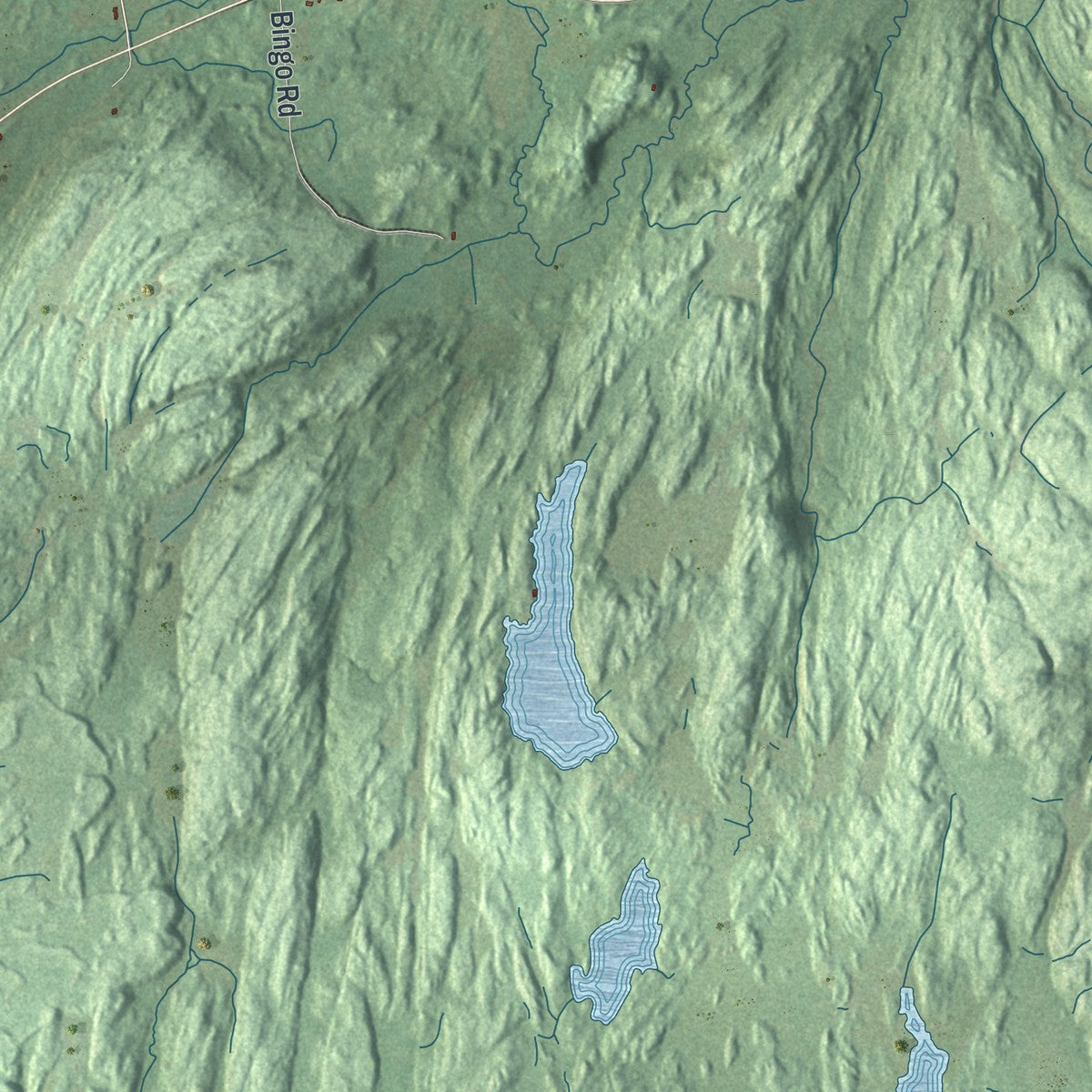 Close-up 1 of the Edwards, New York map artwork