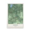 Elbridge, New York map print, 12" x 18" Archival Matte Print mockup