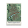 Elmira City (Chemung County), New York map print, 12" x 18" Archival Matte Print mockup