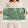 Elmira Town (Chemung County), New York map print, 12" x 18" Archival Matte Print mockup
