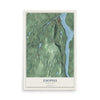 Esopus, New York map print, 12" x 18" Archival Matte Print mockup