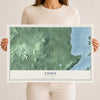 Essex, New York map print, 12" x 18" Archival Matte Print mockup