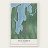 Fair Haven, New York map print, the full design