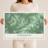 Farmersville, New York map print, 12" x 18" Archival Matte Print mockup