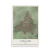 Floral Park, New York map print, 12" x 18" Archival Matte Print mockup