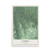 Florida, New York map print, 12" x 18" Archival Matte Print mockup