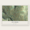 Fly Creek, New York map print, the full design