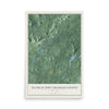 Franklin Town (Franklin County), New York map print, 12" x 18" Archival Matte Print mockup