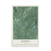 Map of Franklin, Franklin County, New York, 12 x 18 inch unframed archival matte print
