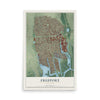 Freeport, New York map print, 12" x 18" Archival Matte Print mockup