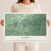 Galway, New York map print, 12" x 18" Archival Matte Print mockup
