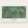 Gananda, New York map print, the full design