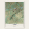 Gasport, New York map print, the full design