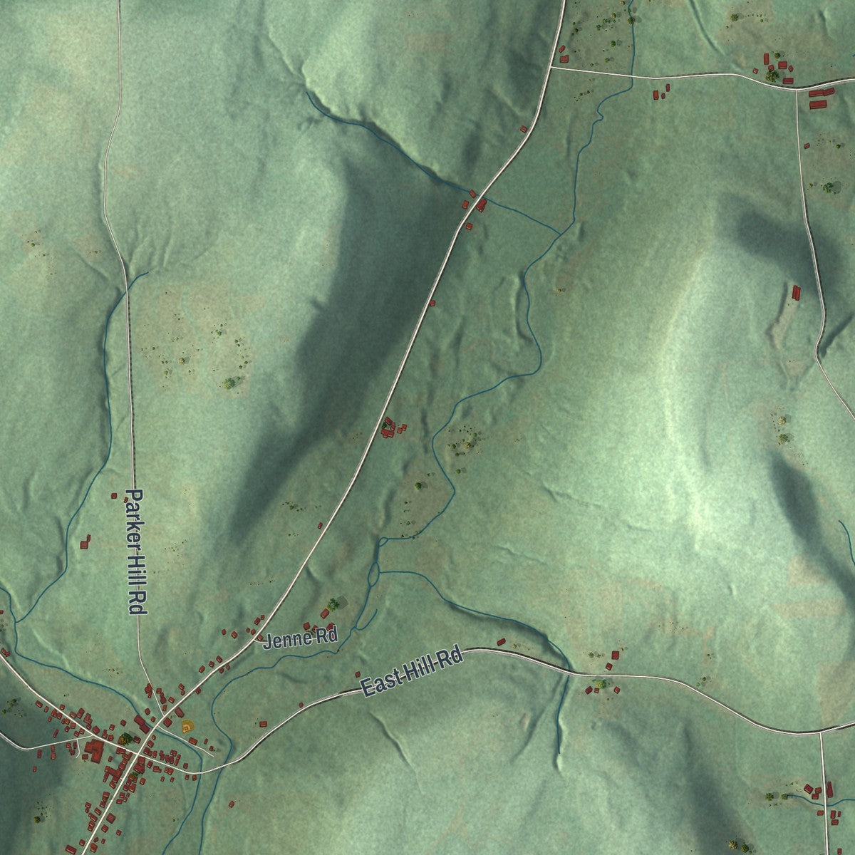 Close-up 1 of the Georgetown, New York map artwork