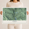 Gilboa, New York map print, 12" x 18" Archival Matte Print mockup