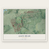 Glen Head, New York map print, the full design