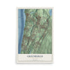 Greenburgh, New York map print, 12" x 18" Archival Matte Print mockup